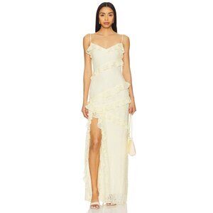 Tularosa Caila Maxi Dress in Butter Yellow Small New With Tags Womena